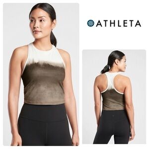 🆕 NWT Athleta Shanti Watercolor Stripe Crop Tank